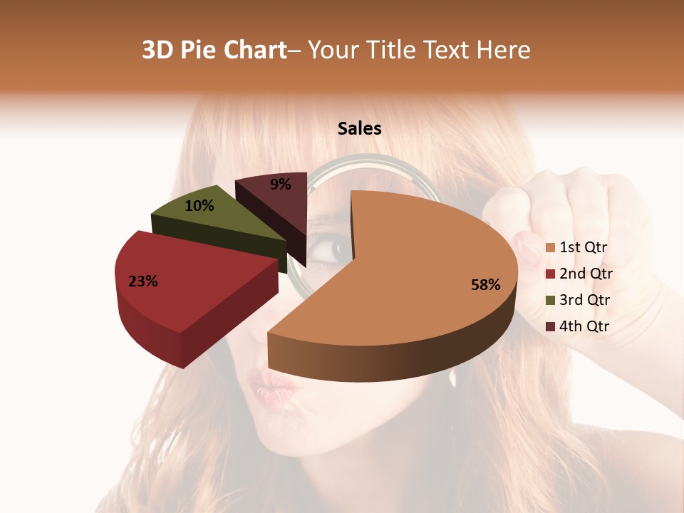 Spy Magnifying Shot PowerPoint Template