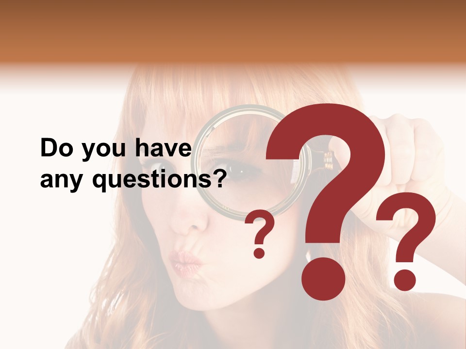 Spy Magnifying Shot PowerPoint Template