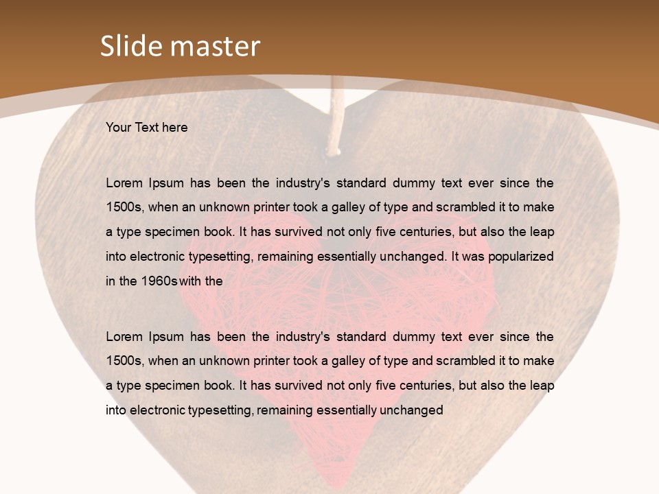 Romance Present Wooden PowerPoint Template