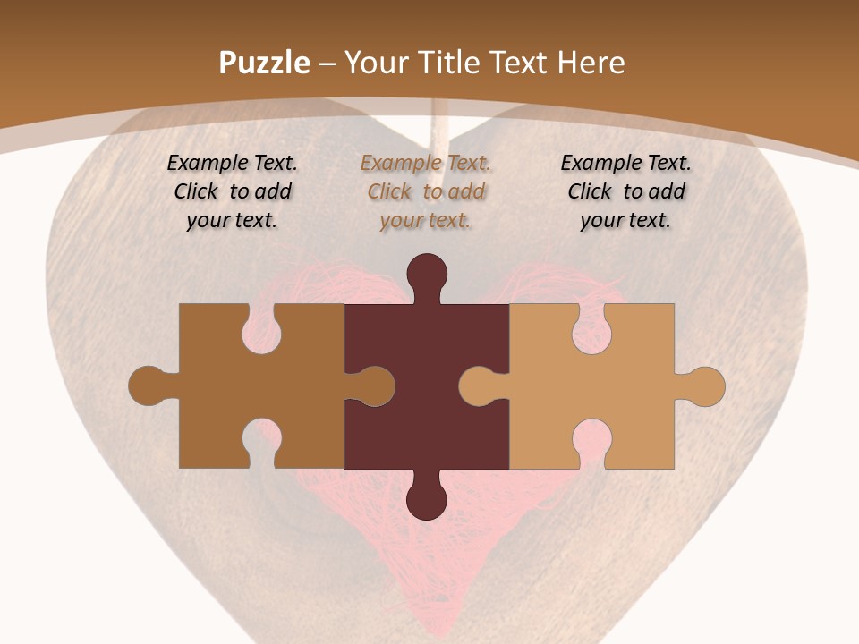 Romance Present Wooden PowerPoint Template