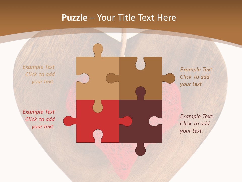 Romance Present Wooden PowerPoint Template