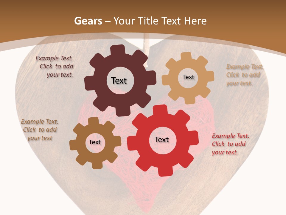 Romance Present Wooden PowerPoint Template