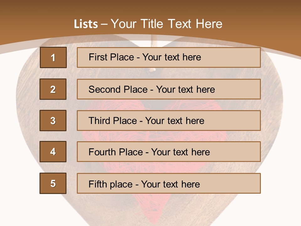 Romance Present Wooden PowerPoint Template