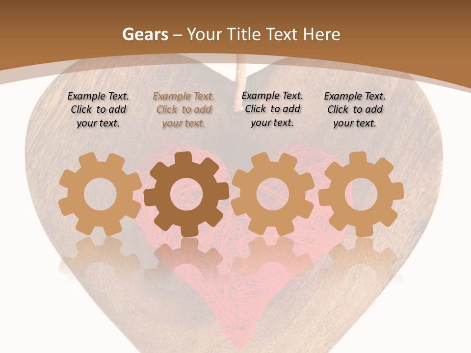 Romance Present Wooden PowerPoint Template