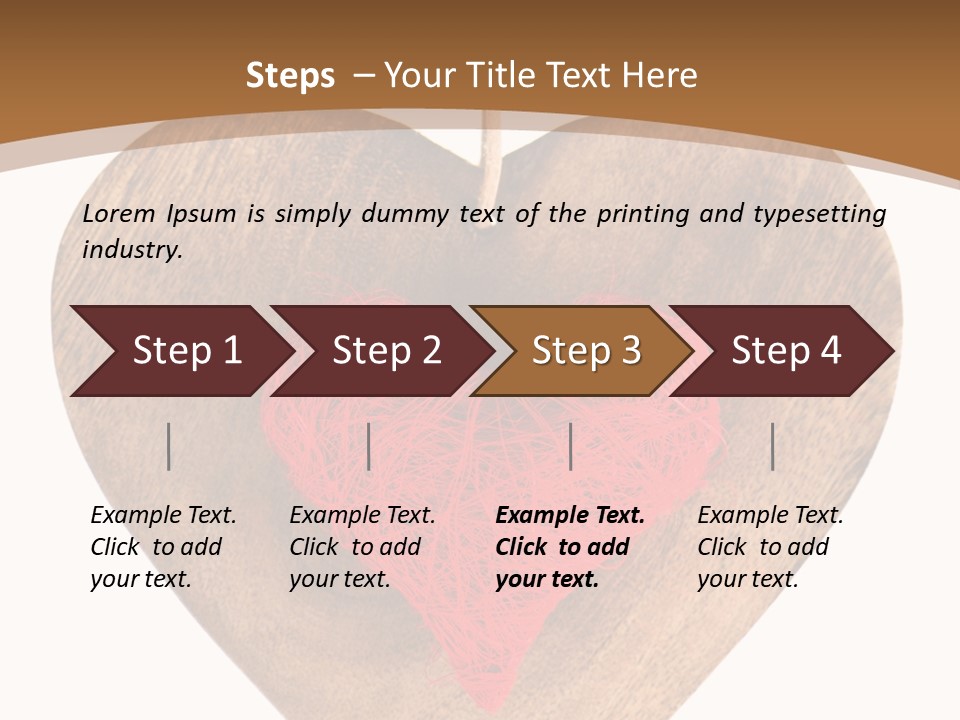 Romance Present Wooden PowerPoint Template