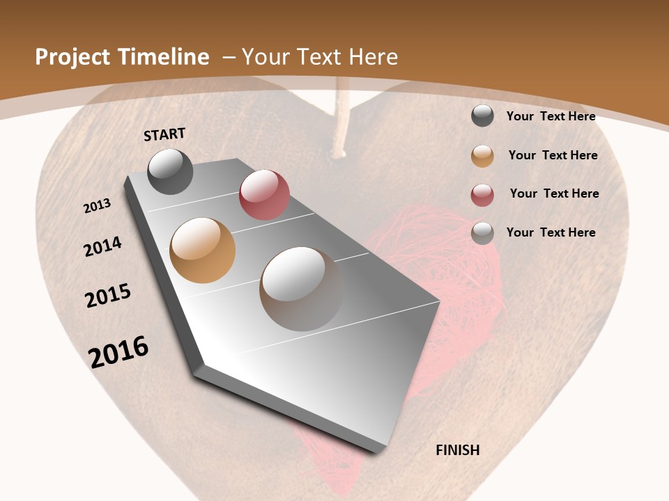 Romance Present Wooden PowerPoint Template