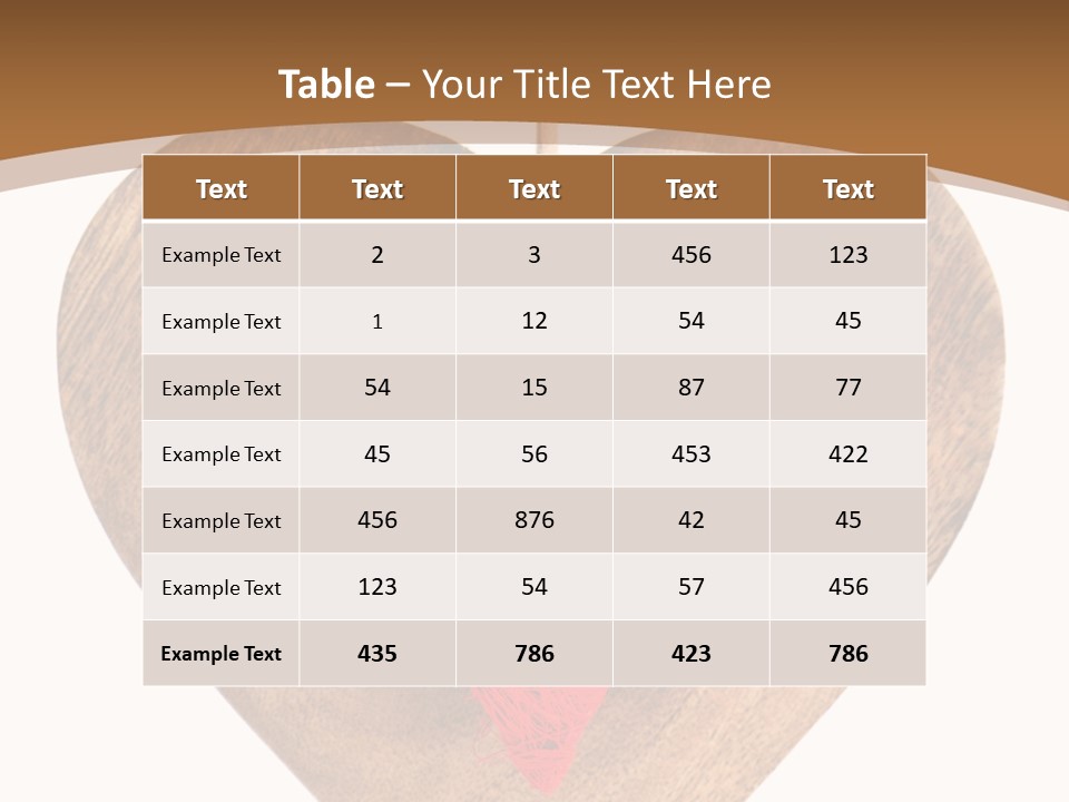 Romance Present Wooden PowerPoint Template