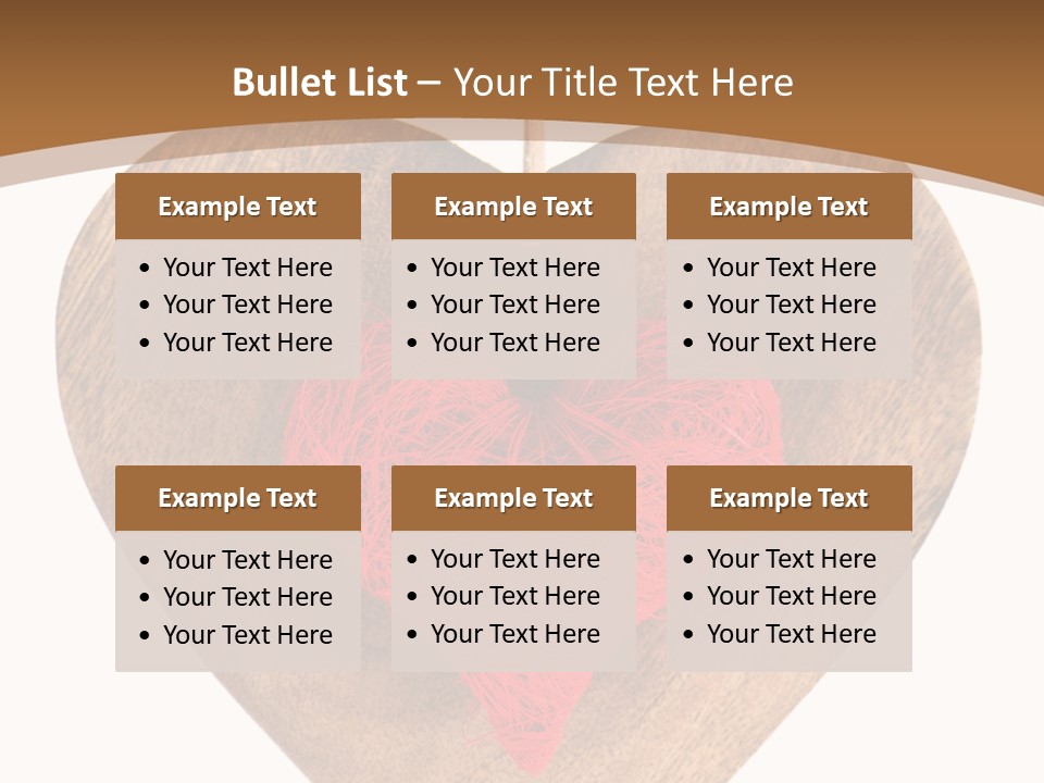 Romance Present Wooden PowerPoint Template