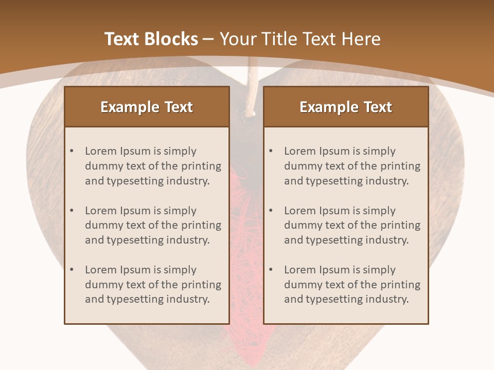 Romance Present Wooden PowerPoint Template