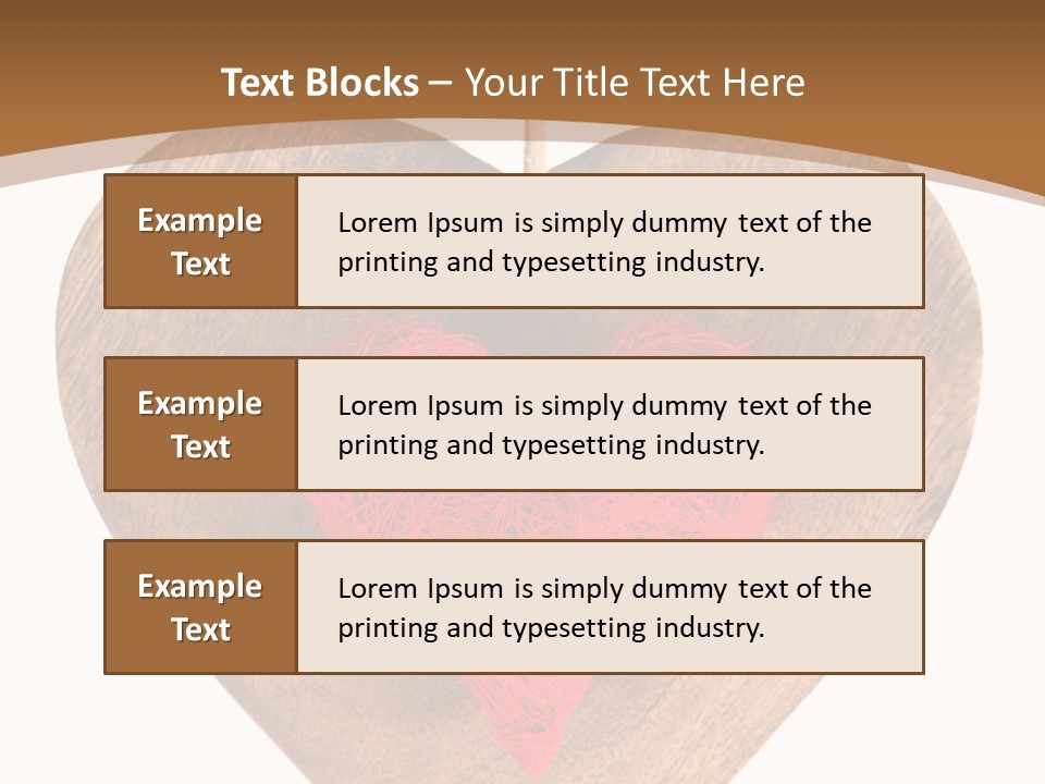 Romance Present Wooden PowerPoint Template