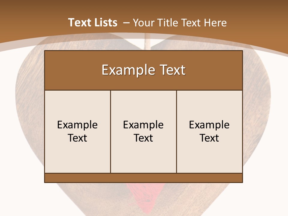 Romance Present Wooden PowerPoint Template