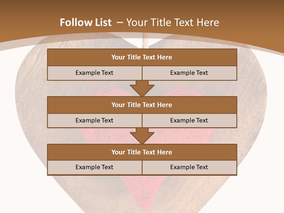 Romance Present Wooden PowerPoint Template