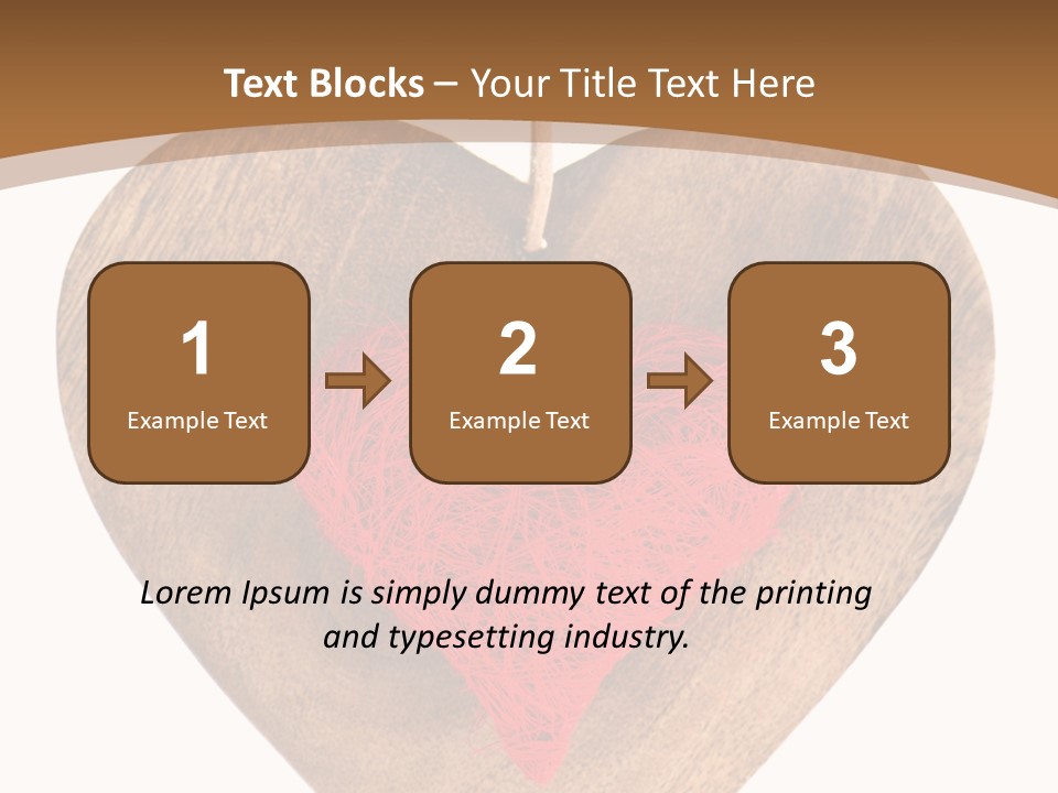 Romance Present Wooden PowerPoint Template