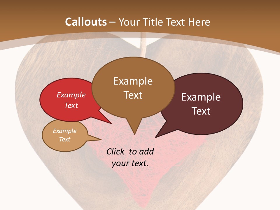 Romance Present Wooden PowerPoint Template