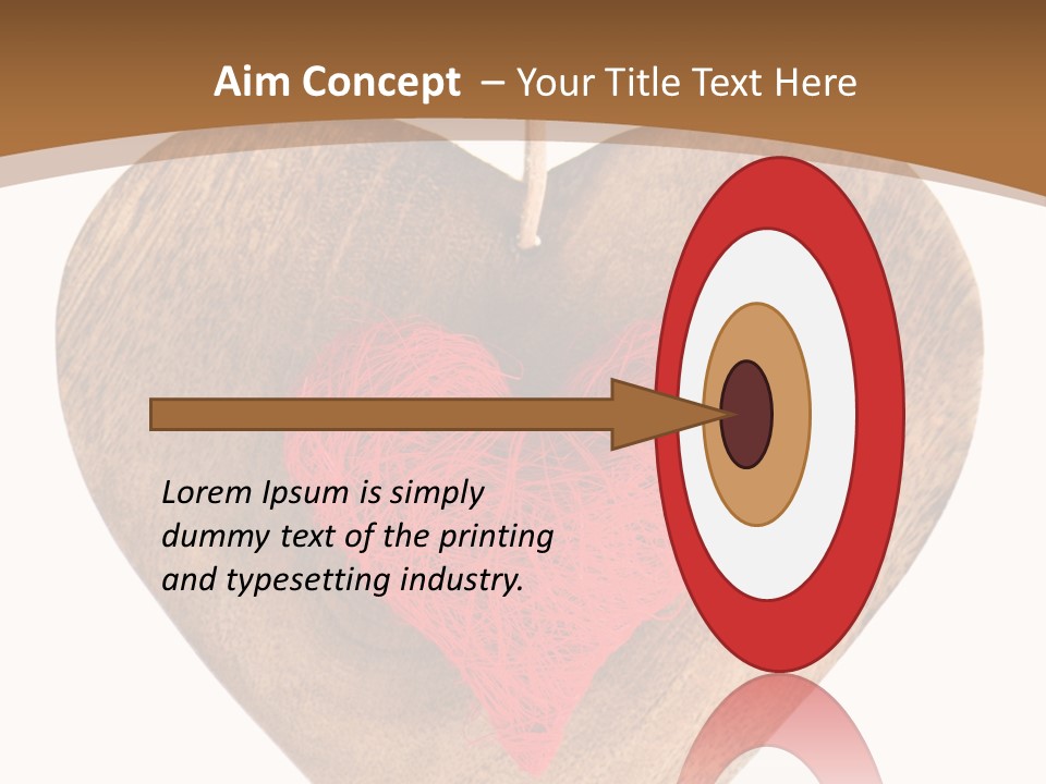 Romance Present Wooden PowerPoint Template