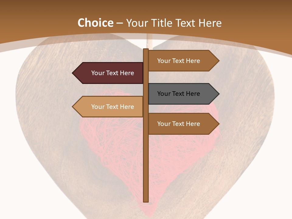 Romance Present Wooden PowerPoint Template