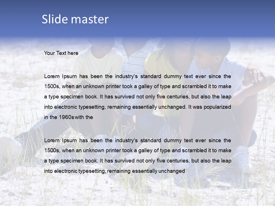 Adults Sunny Young PowerPoint Template