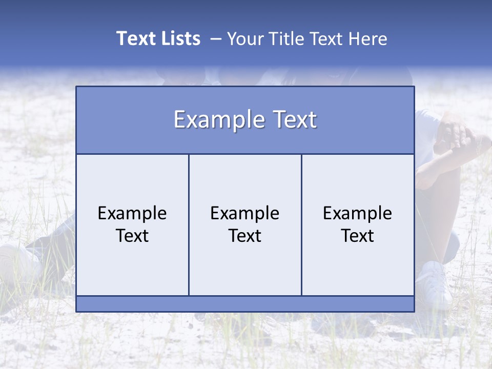 Adults Sunny Young PowerPoint Template
