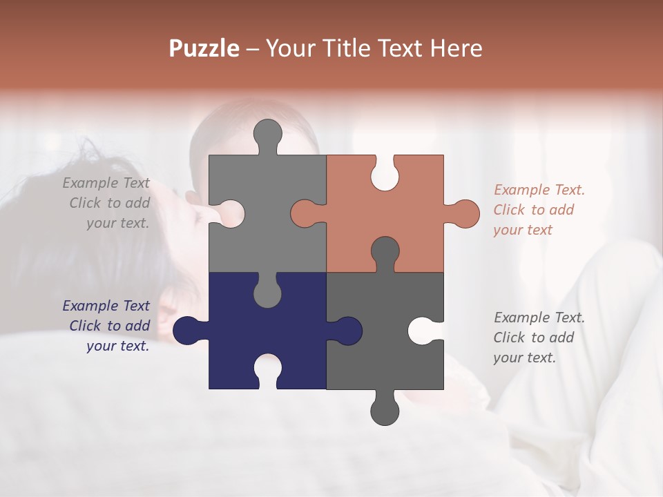 Laying Mixed Baby PowerPoint Template