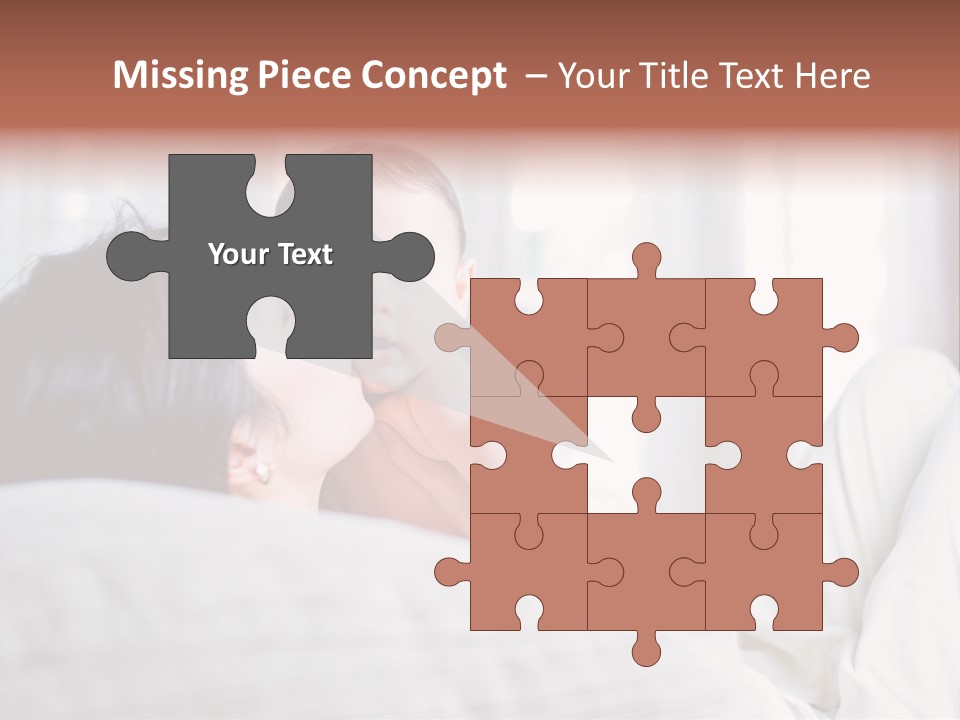 Laying Mixed Baby PowerPoint Template