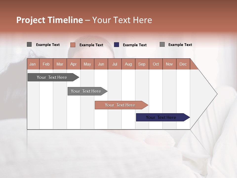 Laying Mixed Baby PowerPoint Template