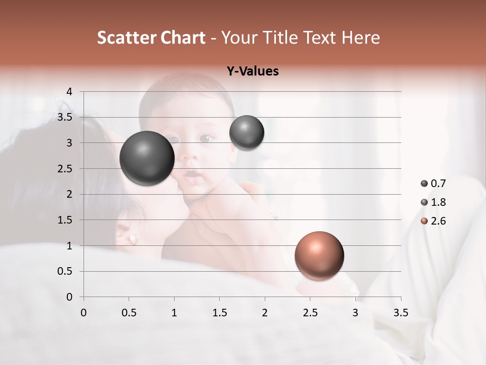 Laying Mixed Baby PowerPoint Template