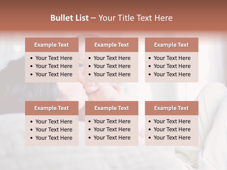 Laying Mixed Baby PowerPoint Template