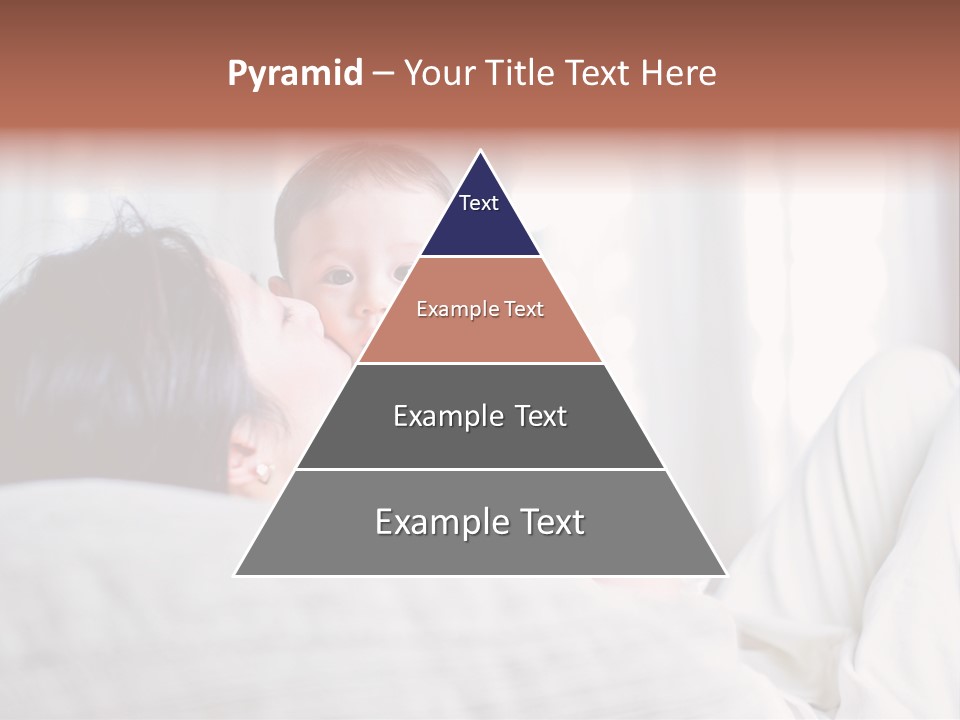 Laying Mixed Baby PowerPoint Template