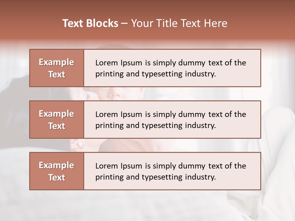 Laying Mixed Baby PowerPoint Template