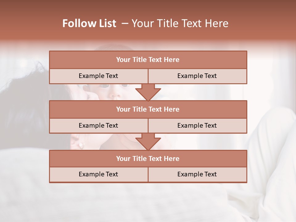 Laying Mixed Baby PowerPoint Template
