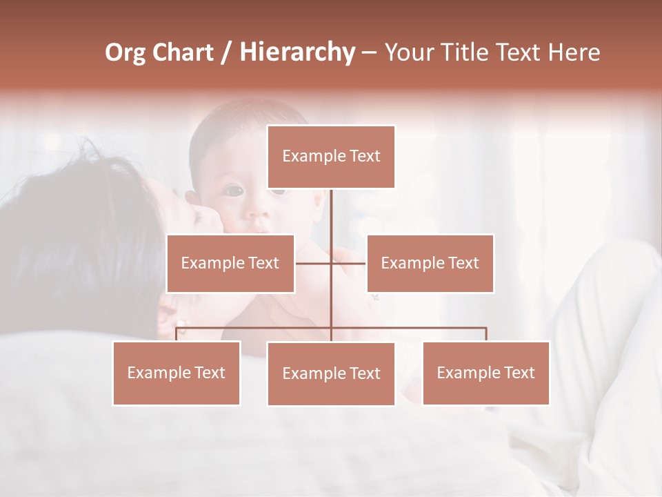 Laying Mixed Baby PowerPoint Template
