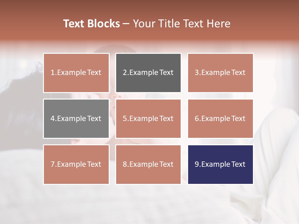 Laying Mixed Baby PowerPoint Template