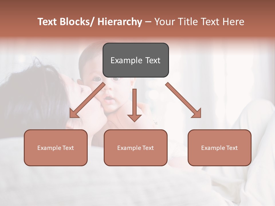 Laying Mixed Baby PowerPoint Template