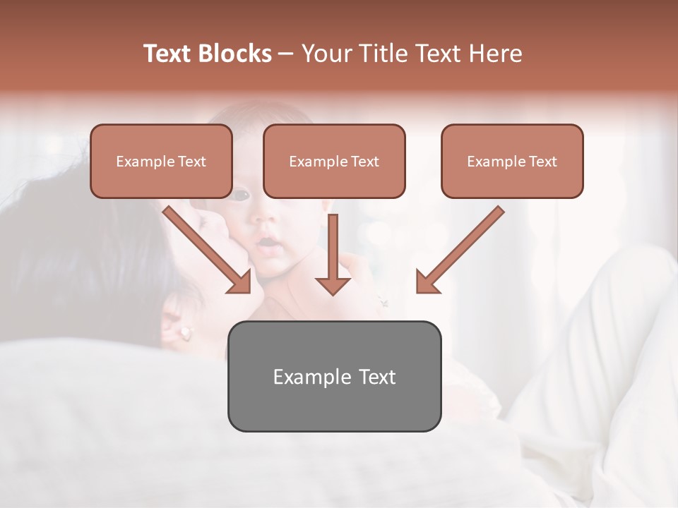 Laying Mixed Baby PowerPoint Template