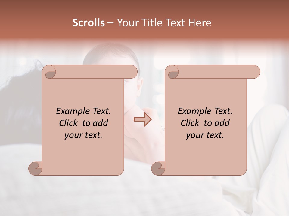 Laying Mixed Baby PowerPoint Template