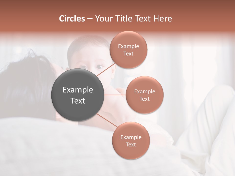 Laying Mixed Baby PowerPoint Template