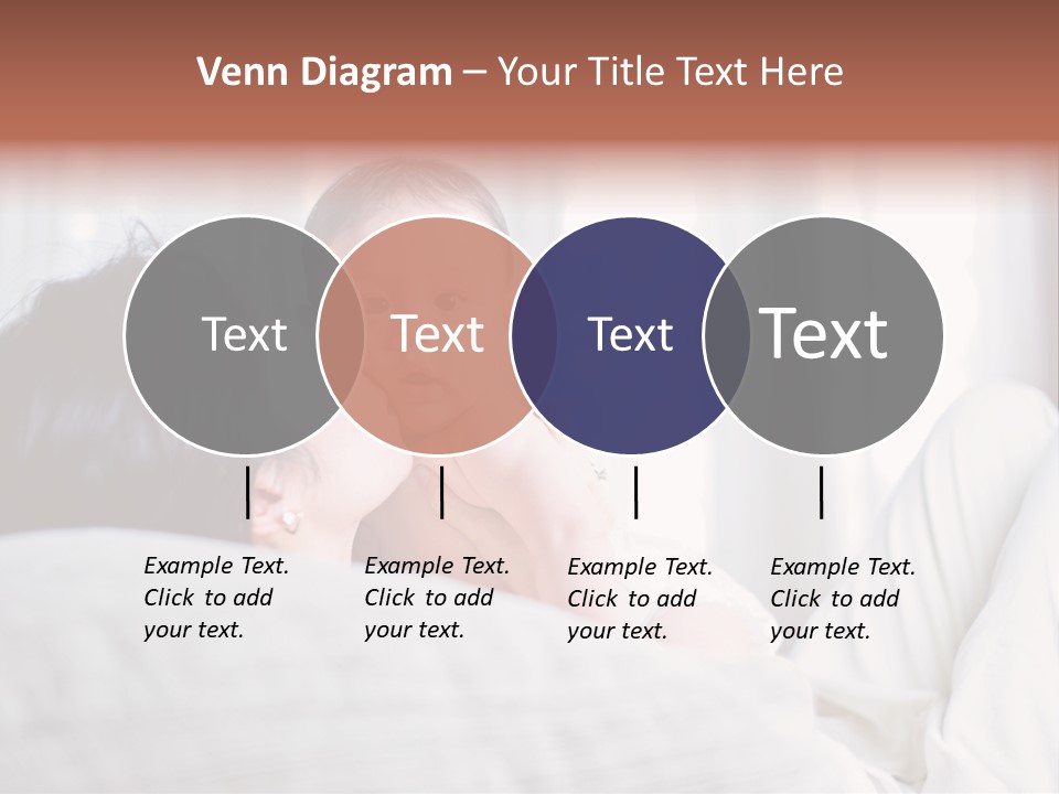 Laying Mixed Baby PowerPoint Template