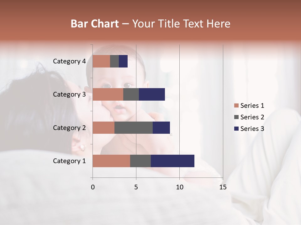 Laying Mixed Baby PowerPoint Template