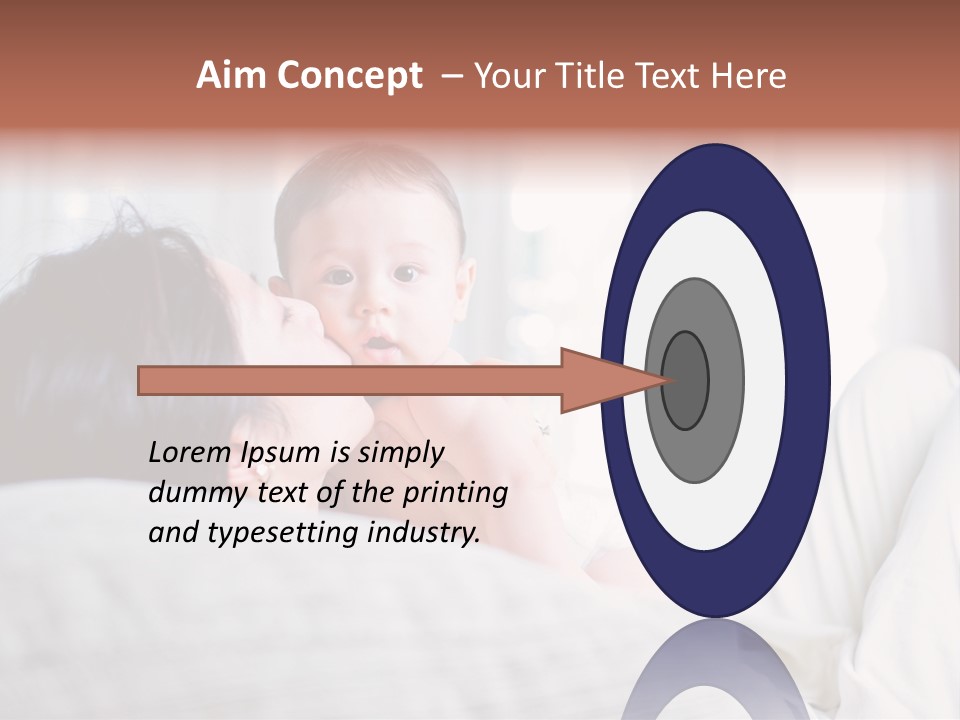 Laying Mixed Baby PowerPoint Template