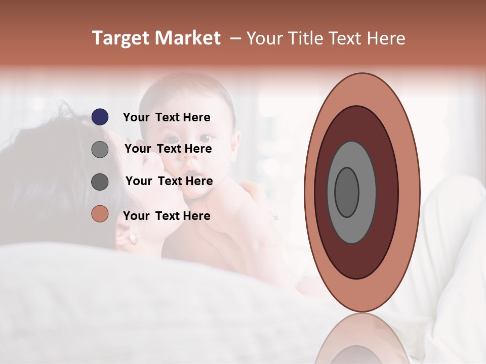 Laying Mixed Baby PowerPoint Template