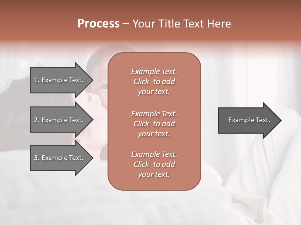 Laying Mixed Baby PowerPoint Template