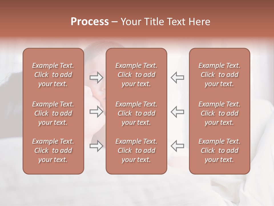 Laying Mixed Baby PowerPoint Template