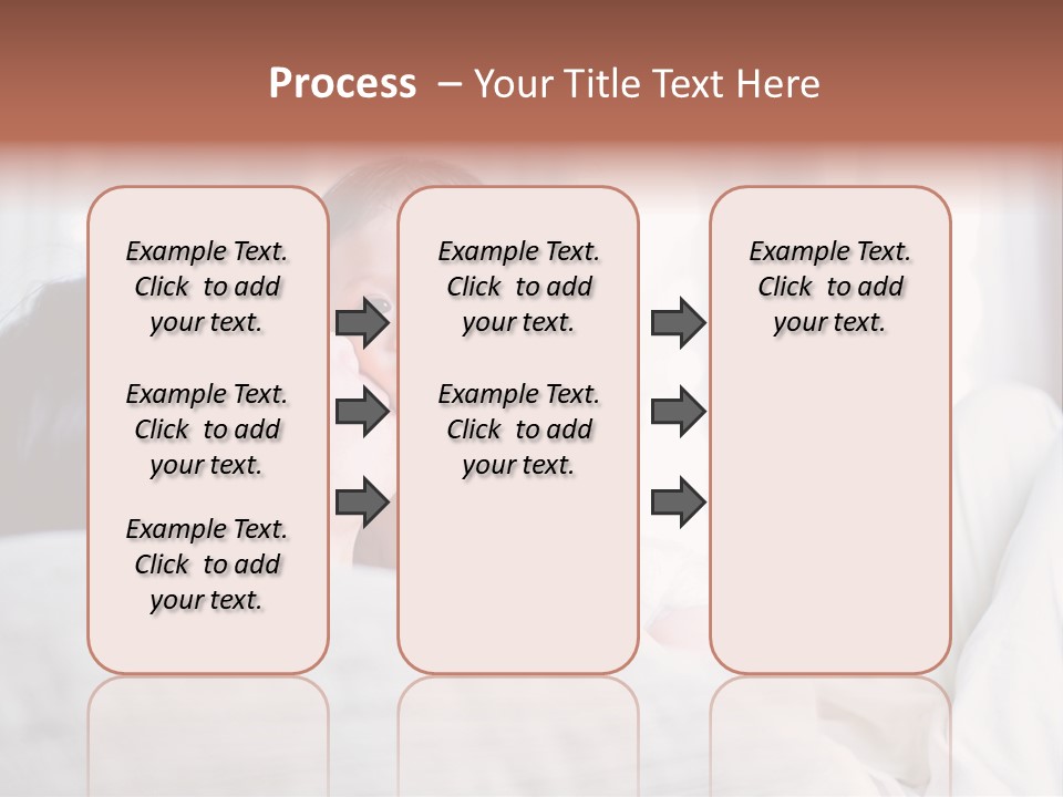 Laying Mixed Baby PowerPoint Template