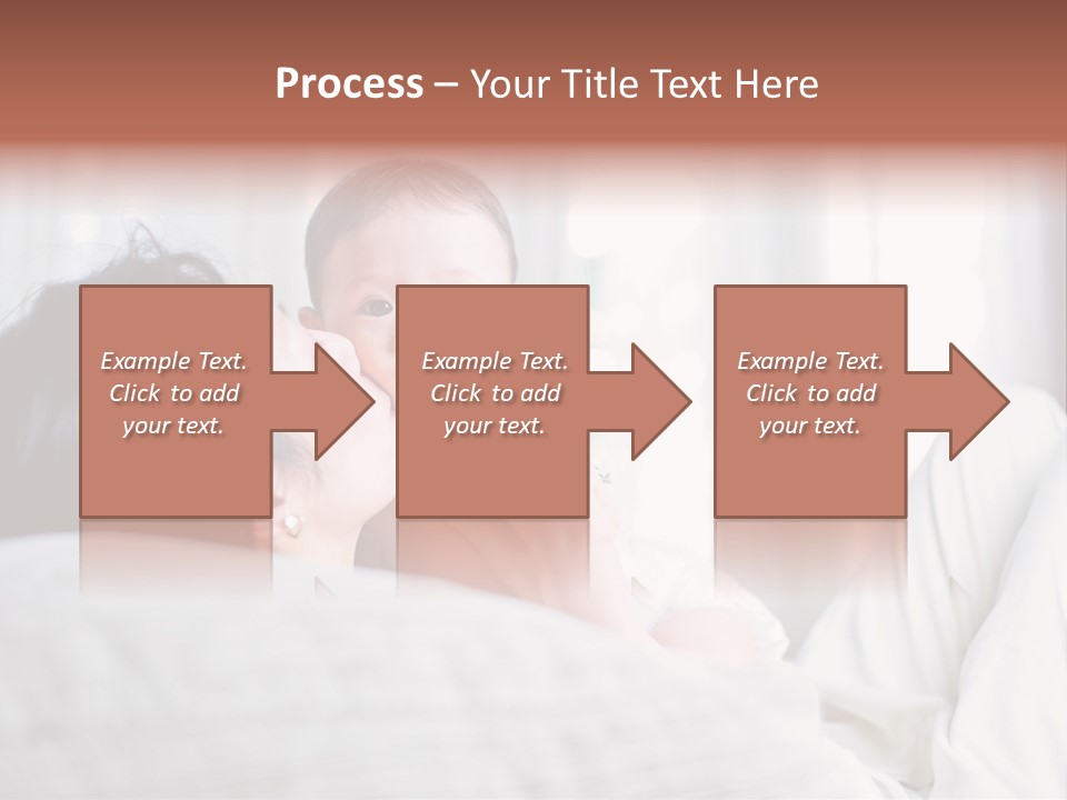 Laying Mixed Baby PowerPoint Template