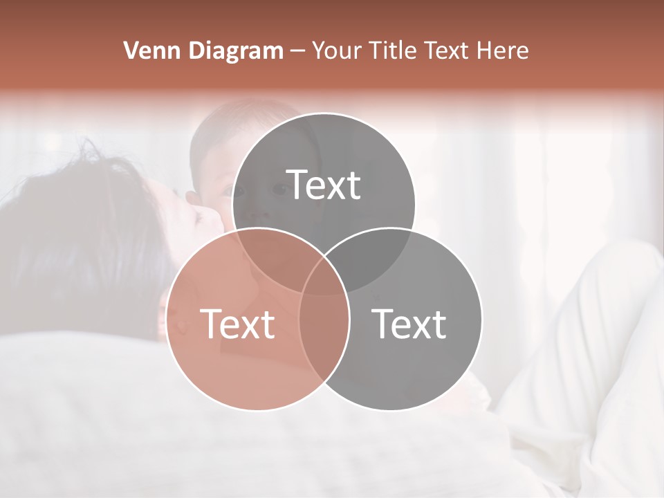 Laying Mixed Baby PowerPoint Template