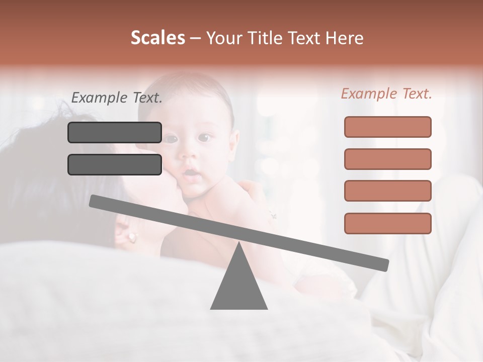 Laying Mixed Baby PowerPoint Template
