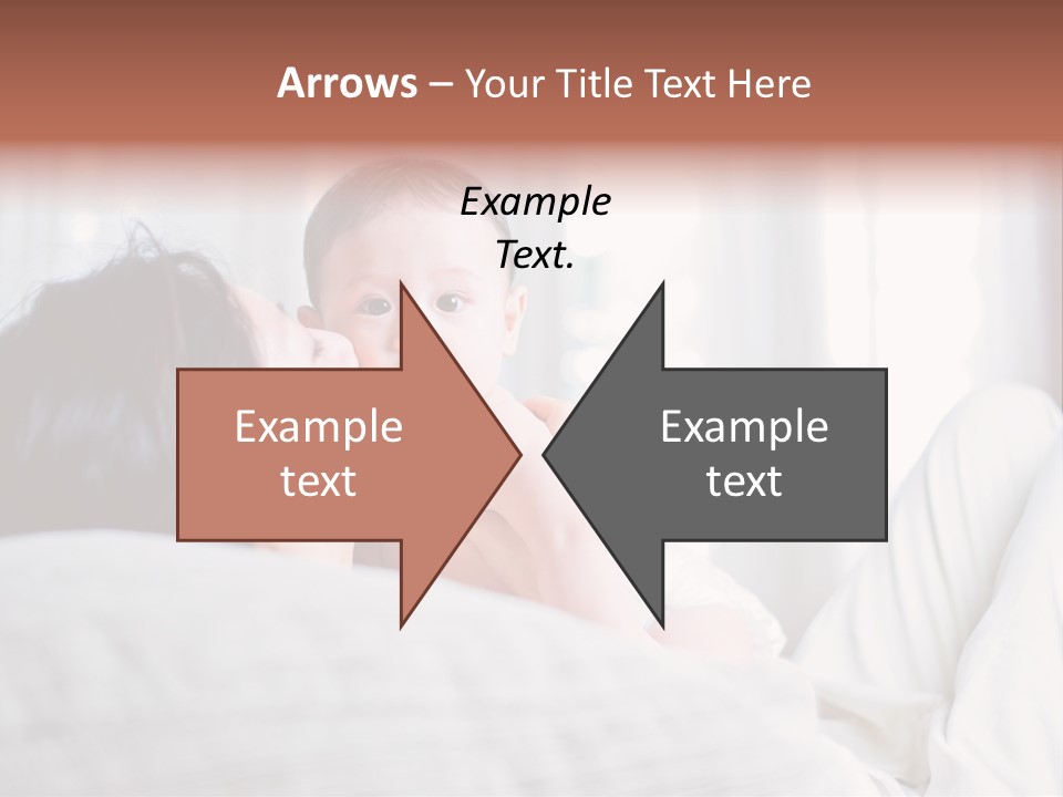 Laying Mixed Baby PowerPoint Template