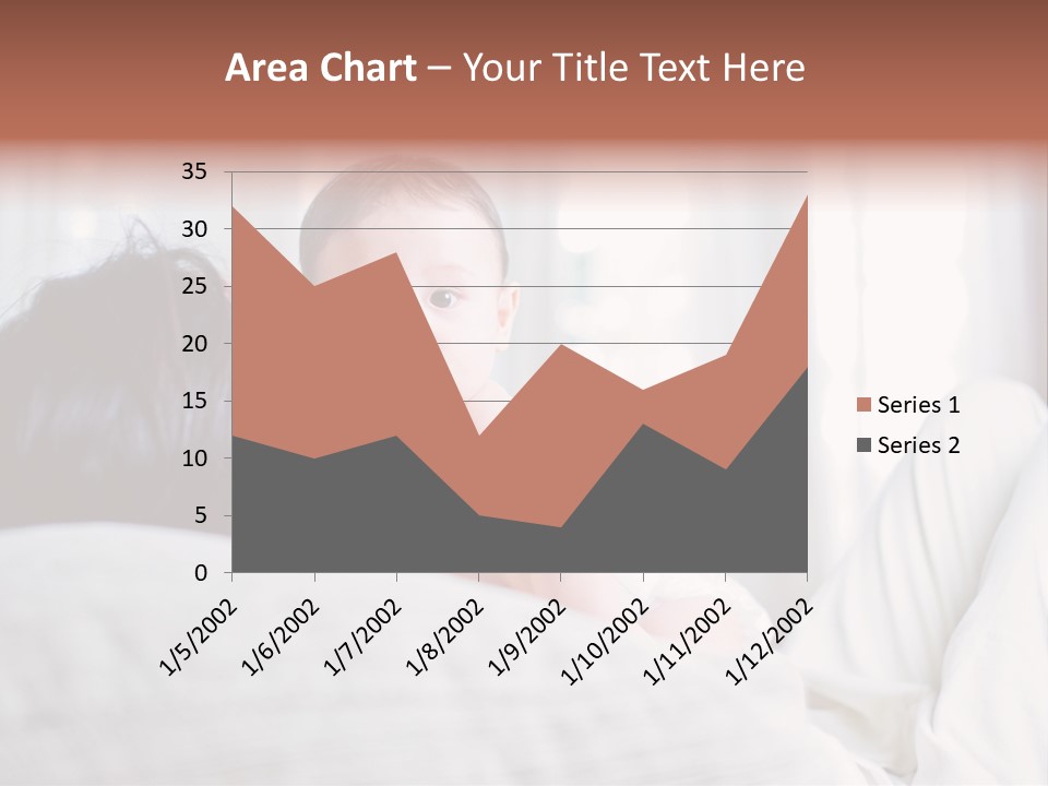 Laying Mixed Baby PowerPoint Template
