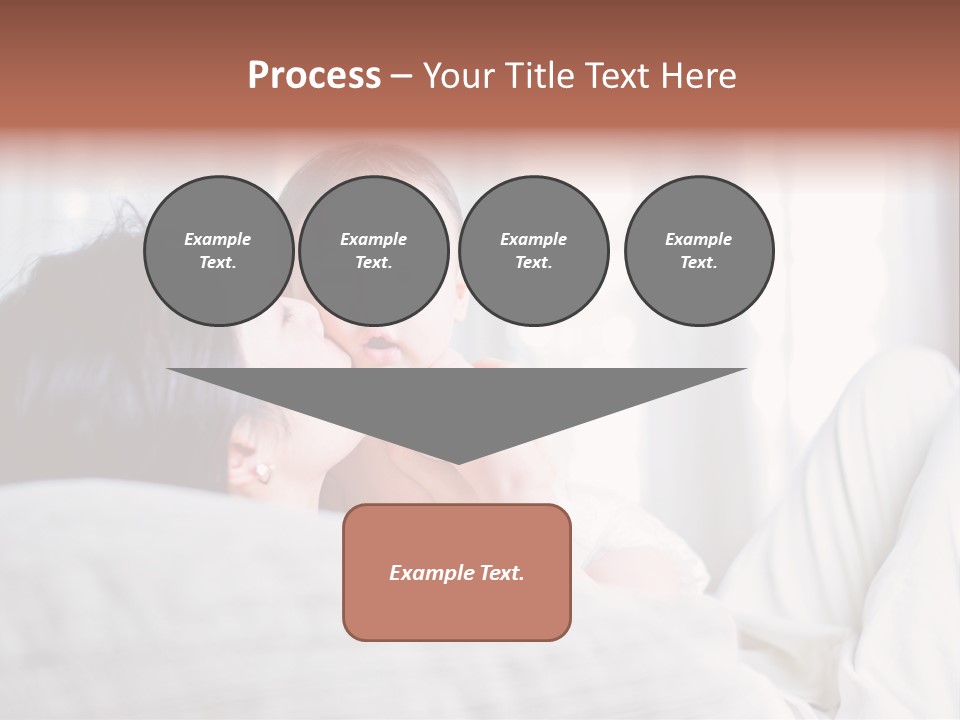 Laying Mixed Baby PowerPoint Template