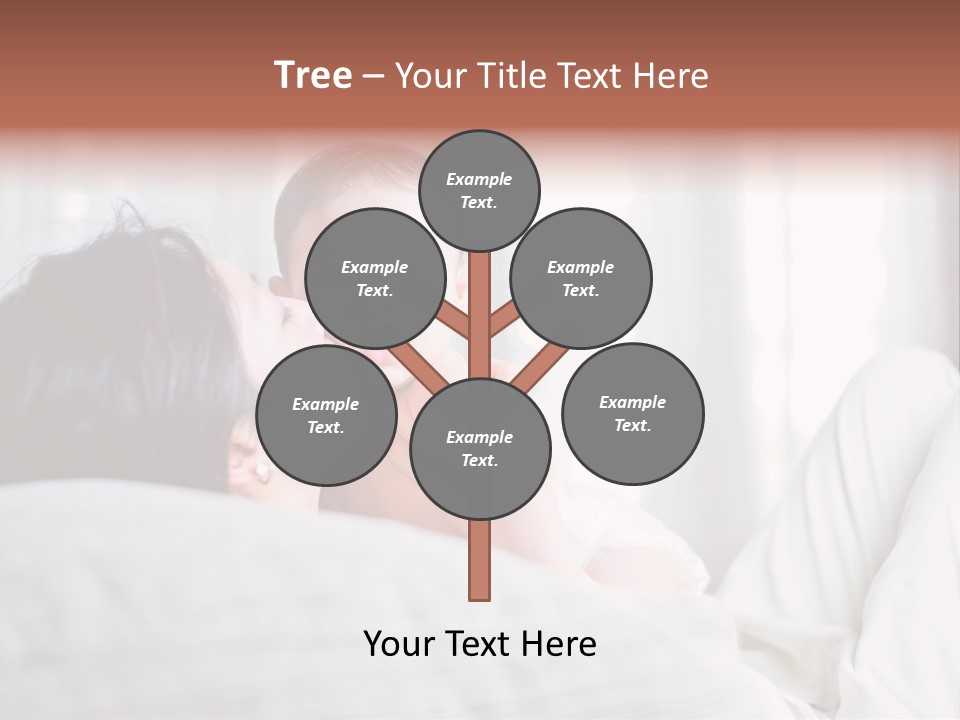 Laying Mixed Baby PowerPoint Template